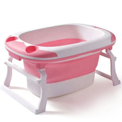 Cheap Plastic Large Baby Freestanding Duck Bath Bucket With Seat For Kids Folding tub